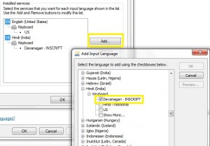 Typing in Hindi Devnagari Inscript in Windows