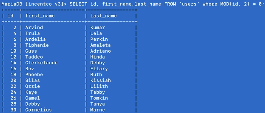 how-to-select-or-update-mysql-table-rows-by-even-or-odd-number-field-value-inimist