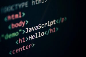 JavaScript code embedded within a HTML file